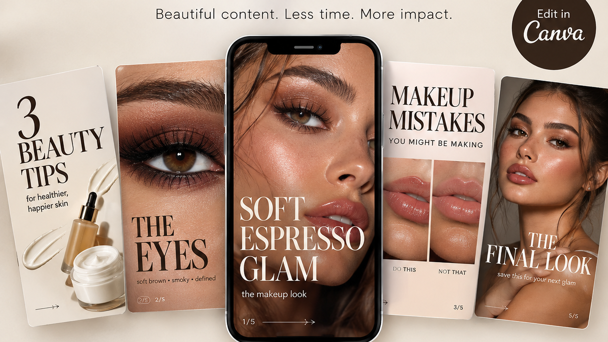 Beauty Creator Canva Templates