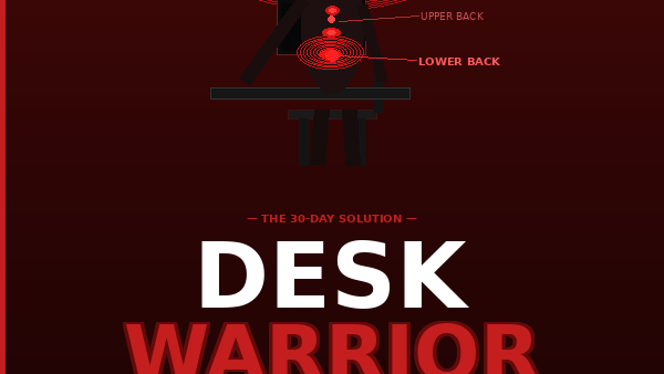 Desk Warrior: The 30-Day Back Pain Fix for Desk Workers