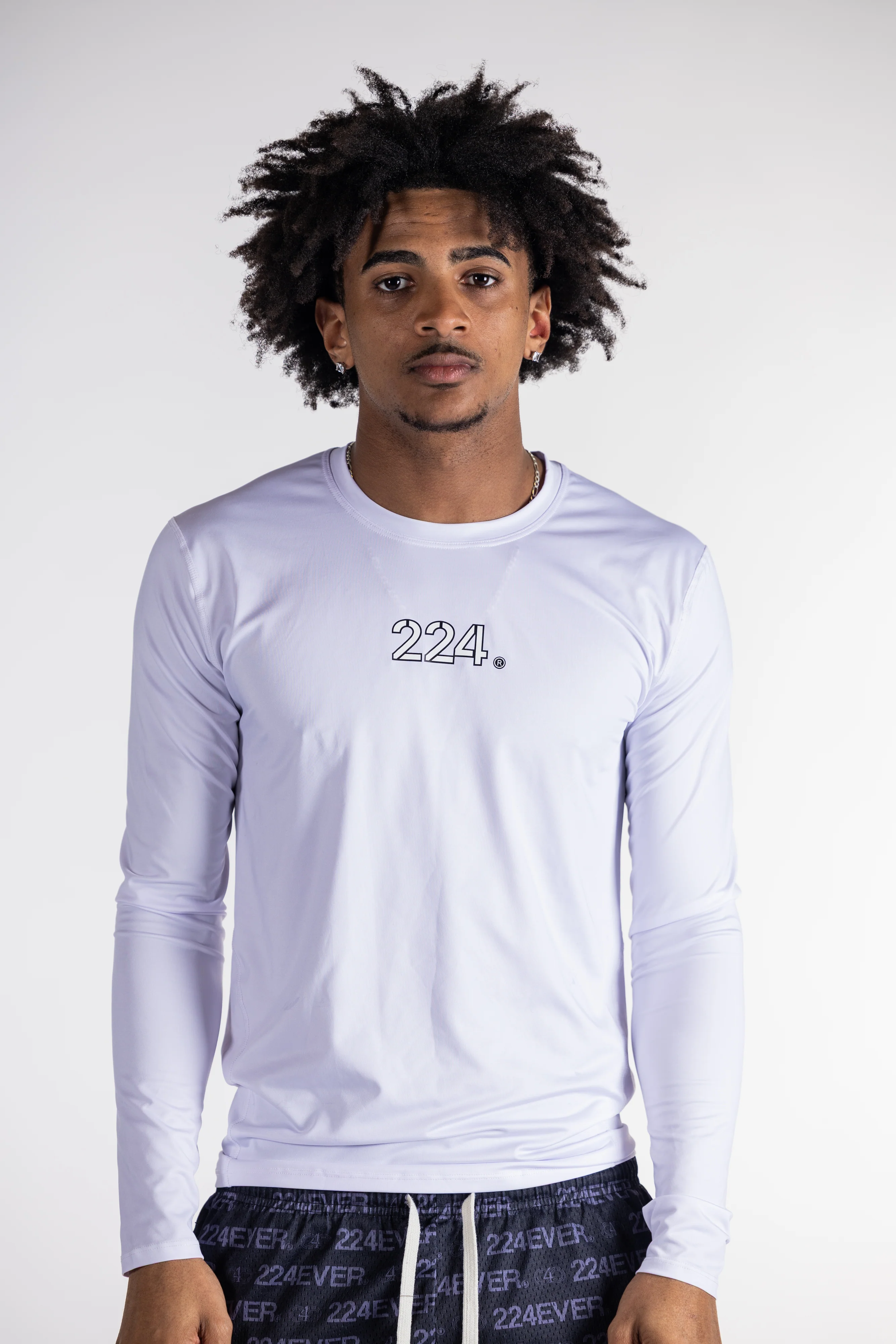 224 ‘OG’ WHITE COMPRESSION LONGSLEEVE