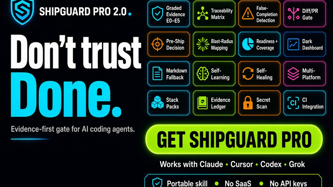 🛡️ ShipGuard Pro — The Quality Gate for AI-Built Software