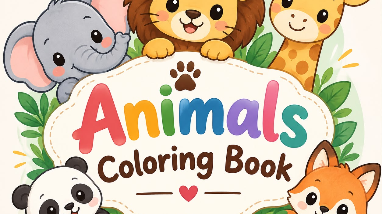 Animals Colouring Book