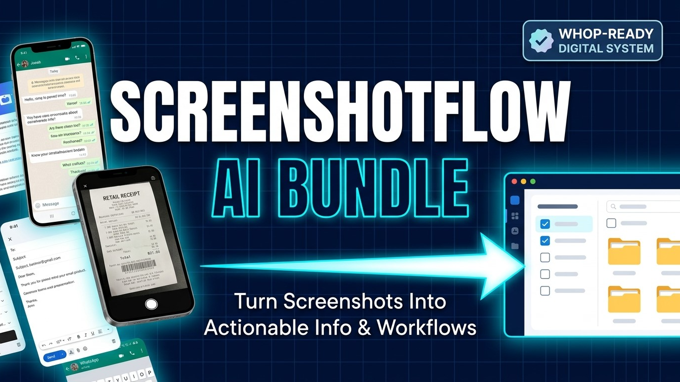 ScreenshotFlow AI Bundle — Complete Screenshot-to-Action System