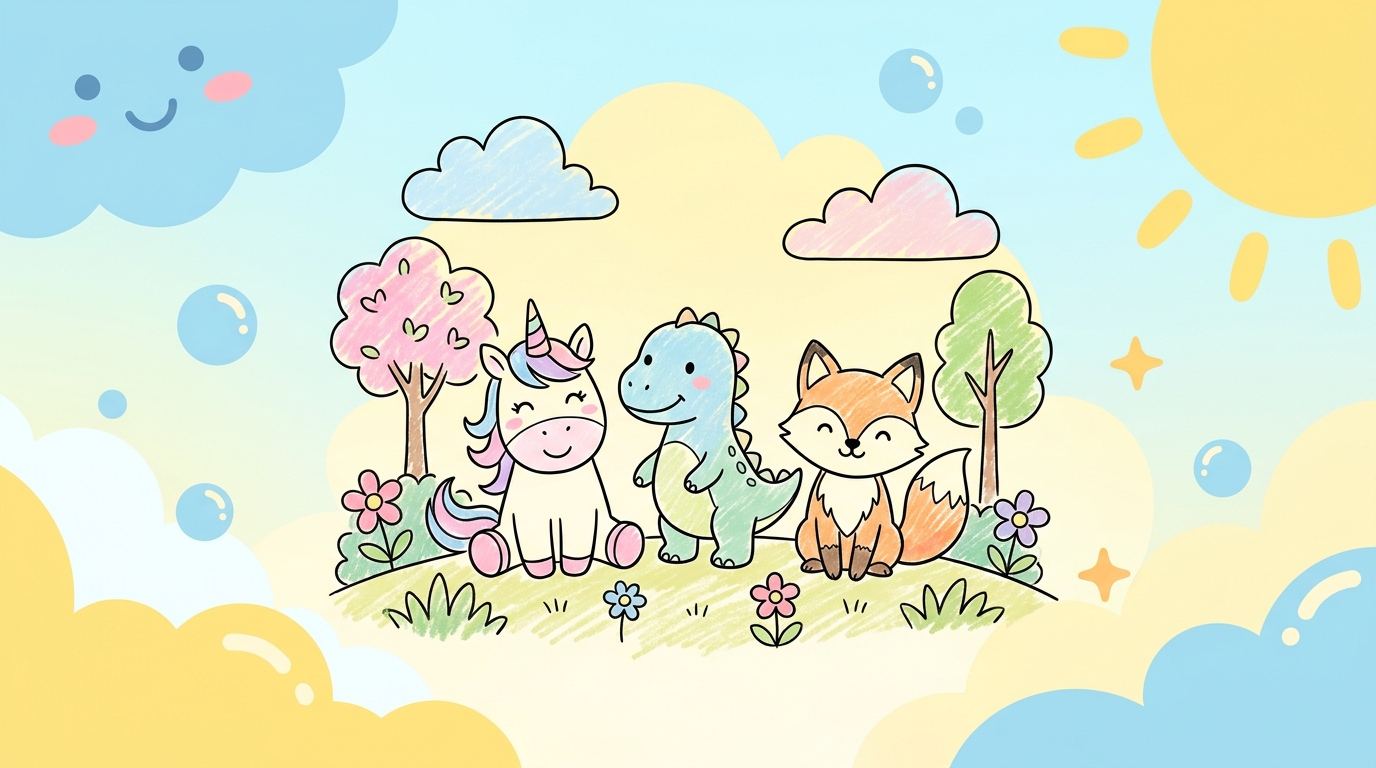 Little Wilds: Kids Coloring Book PDF (Ages 4-8)