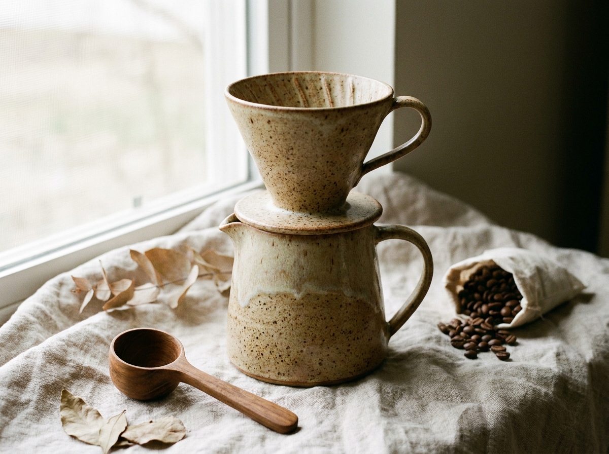 Hand-Thrown Pour Over Set