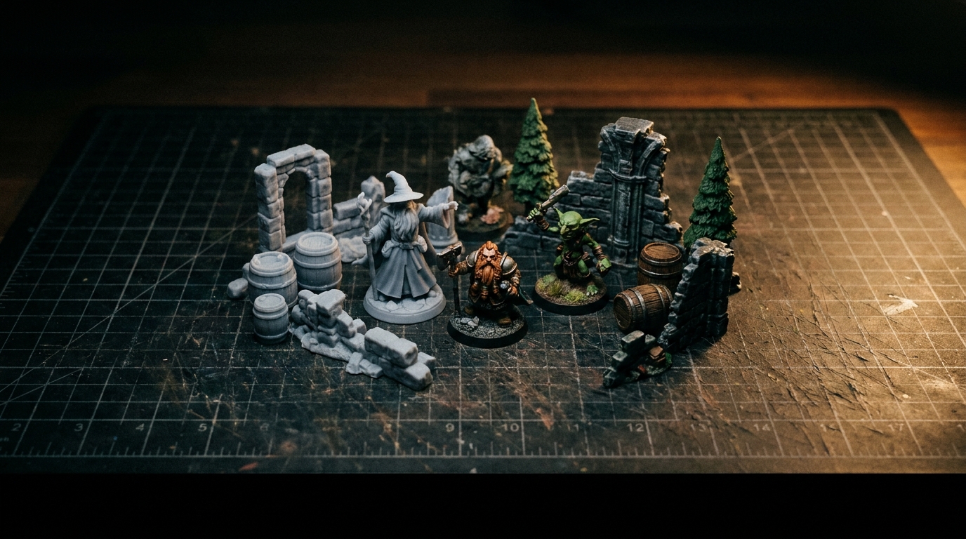 Miniature & Terrain STL Pack