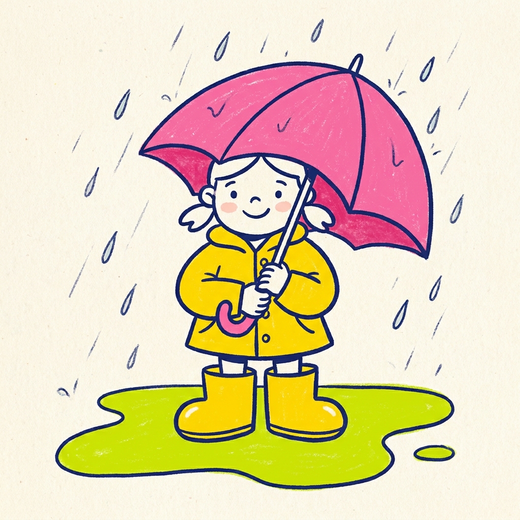 Pippa's Pink Umbrella
