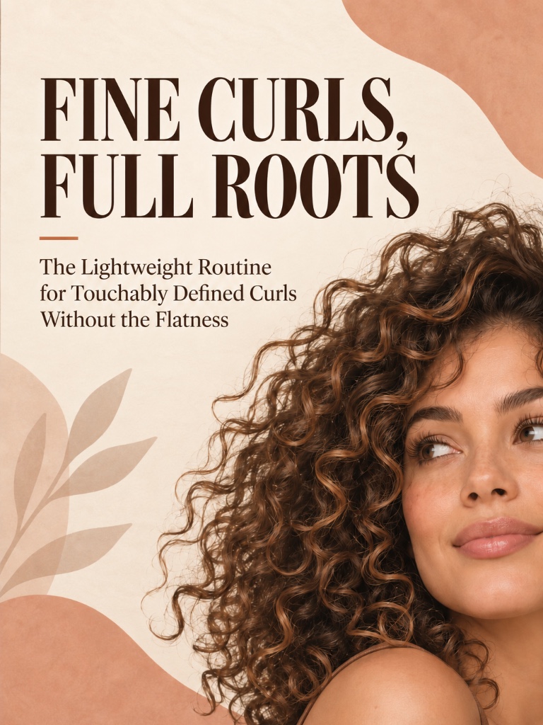 Fine Curly Hair: Touchably Defined Curls Without Flat Roots