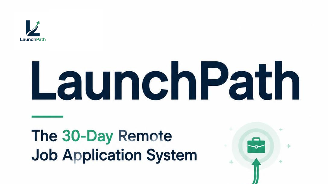 LaunchPath: The 30 Day Remote Job Application System