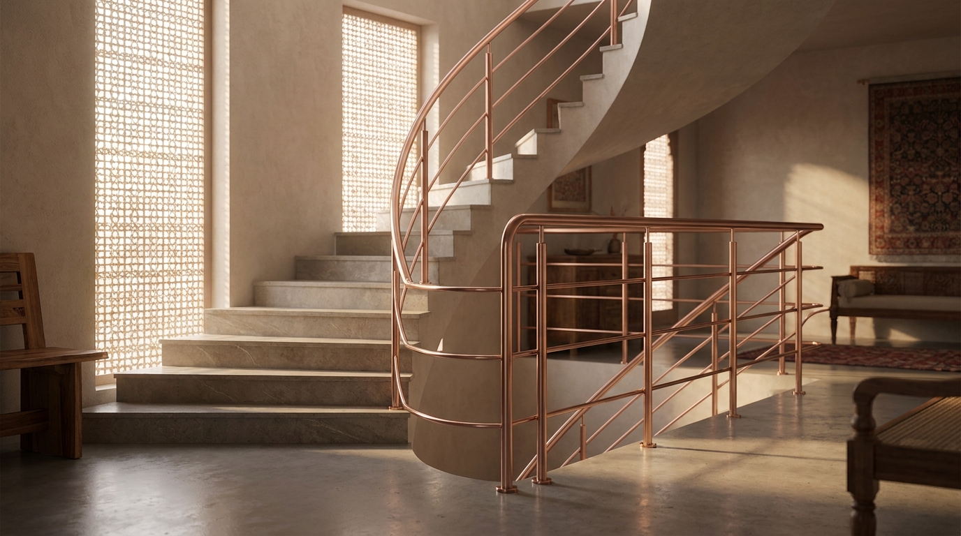Rose Gold PVD Railings