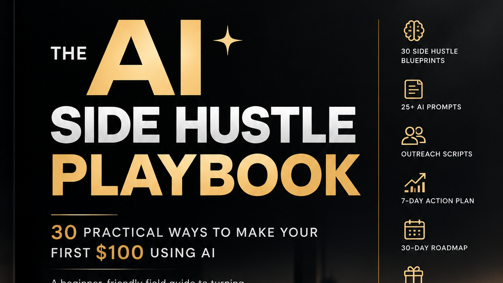 THE AI SIDE HUSTLE PLAYBOOK  Turn AI Into Skills, Services & Digital Income 