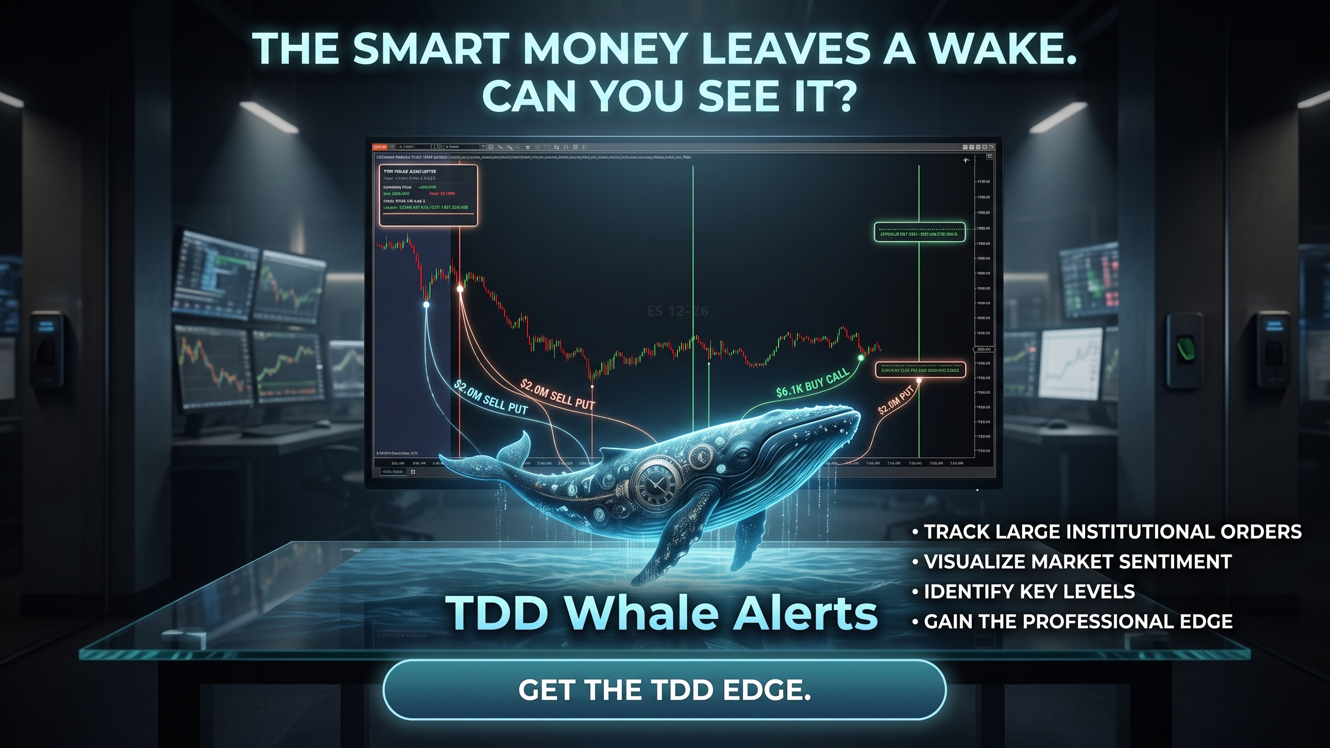 TDD Whale Alerts - Real Time Options Alerts in NinjaTrader 8