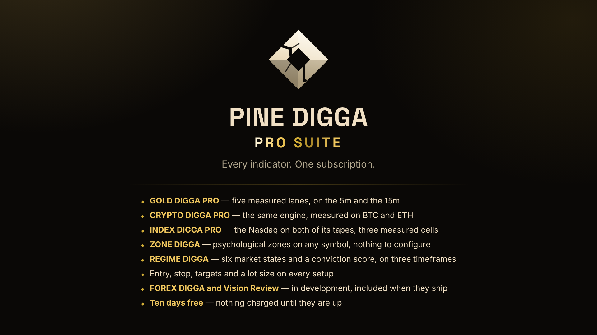PINE DIGGA PRO SUITE - Annual