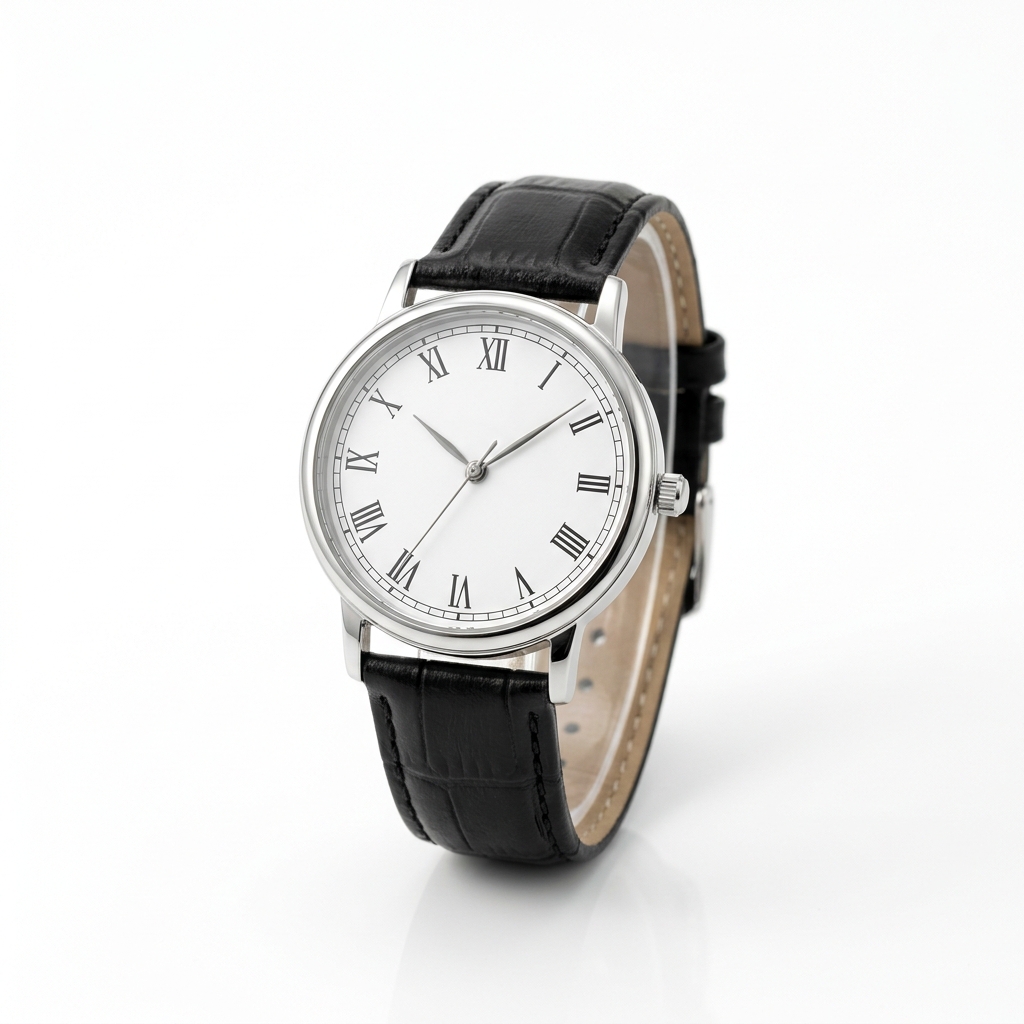 Classic Leather Strap Watch