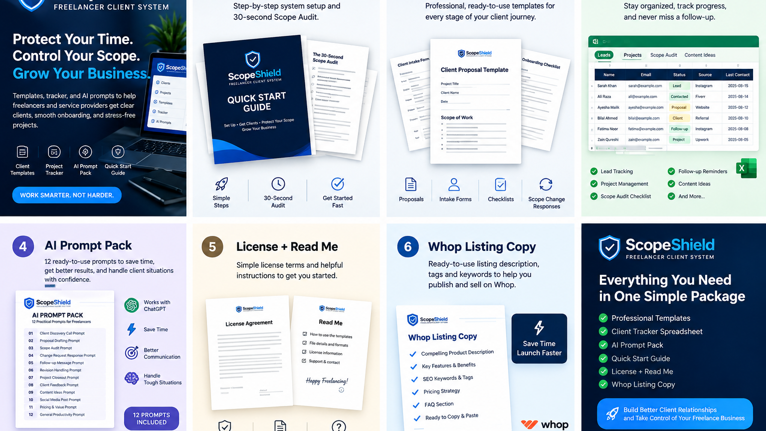 ScopeShield Freelancer Client Management & Scope Creep System