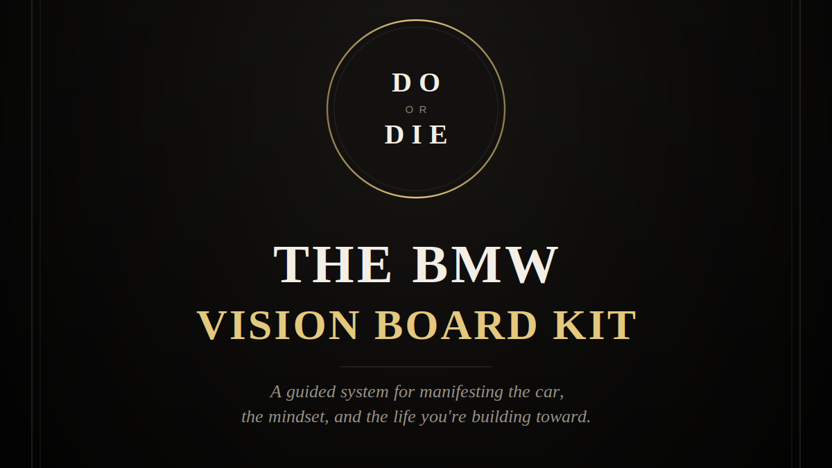 Free BMW Vision Board Kit