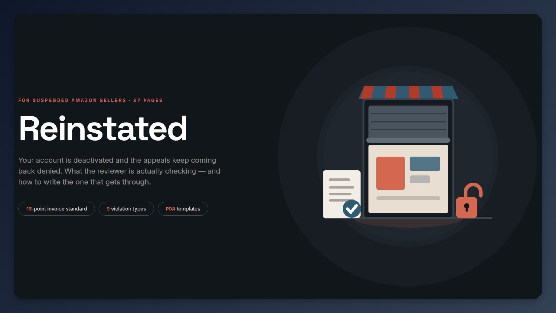 Reinstated — Get Your Amazon Seller Account Back