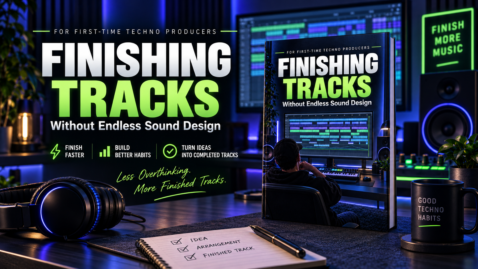 First Time Techno Producers Finishing Tracks Without Endless Sound Design