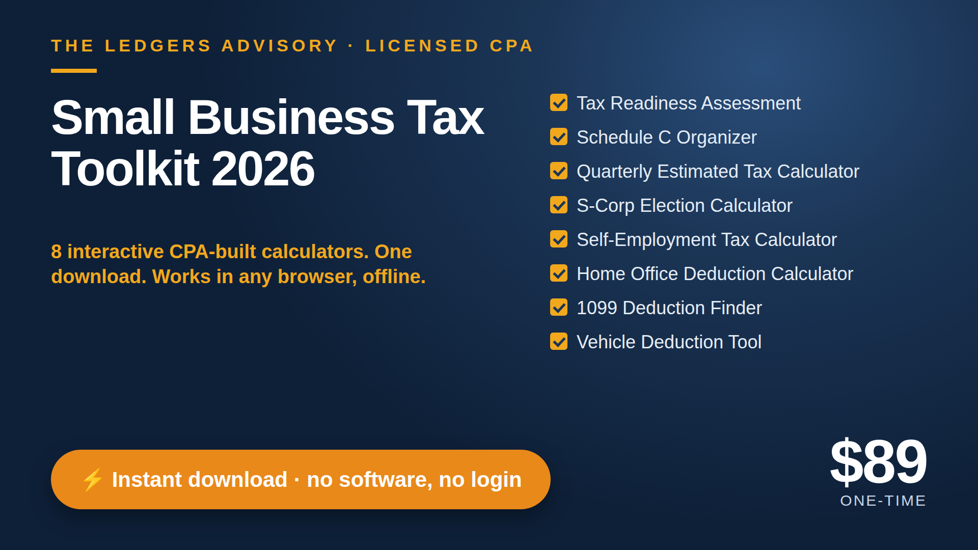 Small Business Tax Toolkit 2026