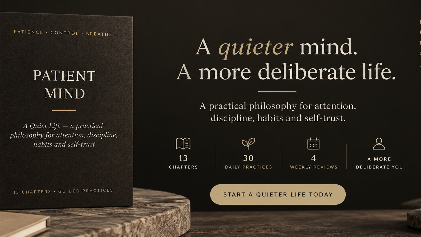 Patient Mind: 30-Day Quiet Living Guide