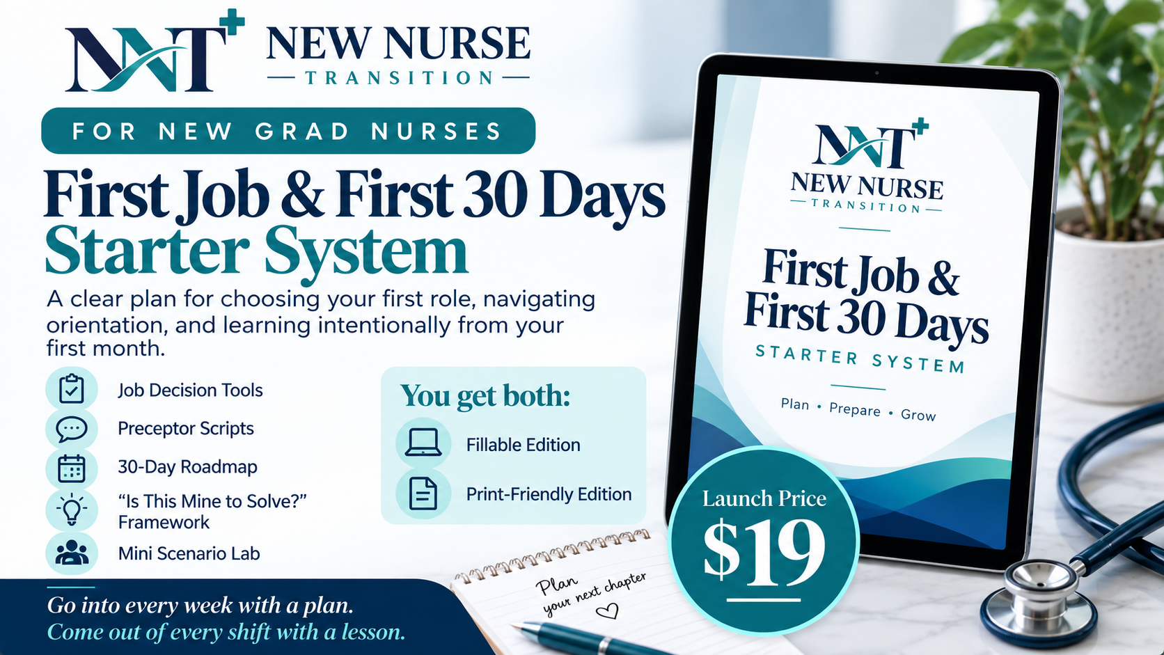 New Grad Nurse First Job & First 30 Days Starter System