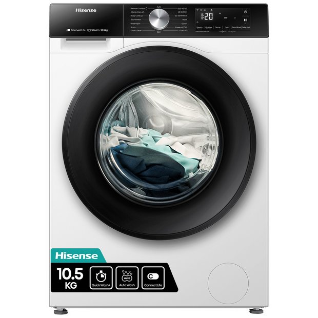 Hisense 3S Series WF3S1043BW3 10.5kg Washing Machine - White