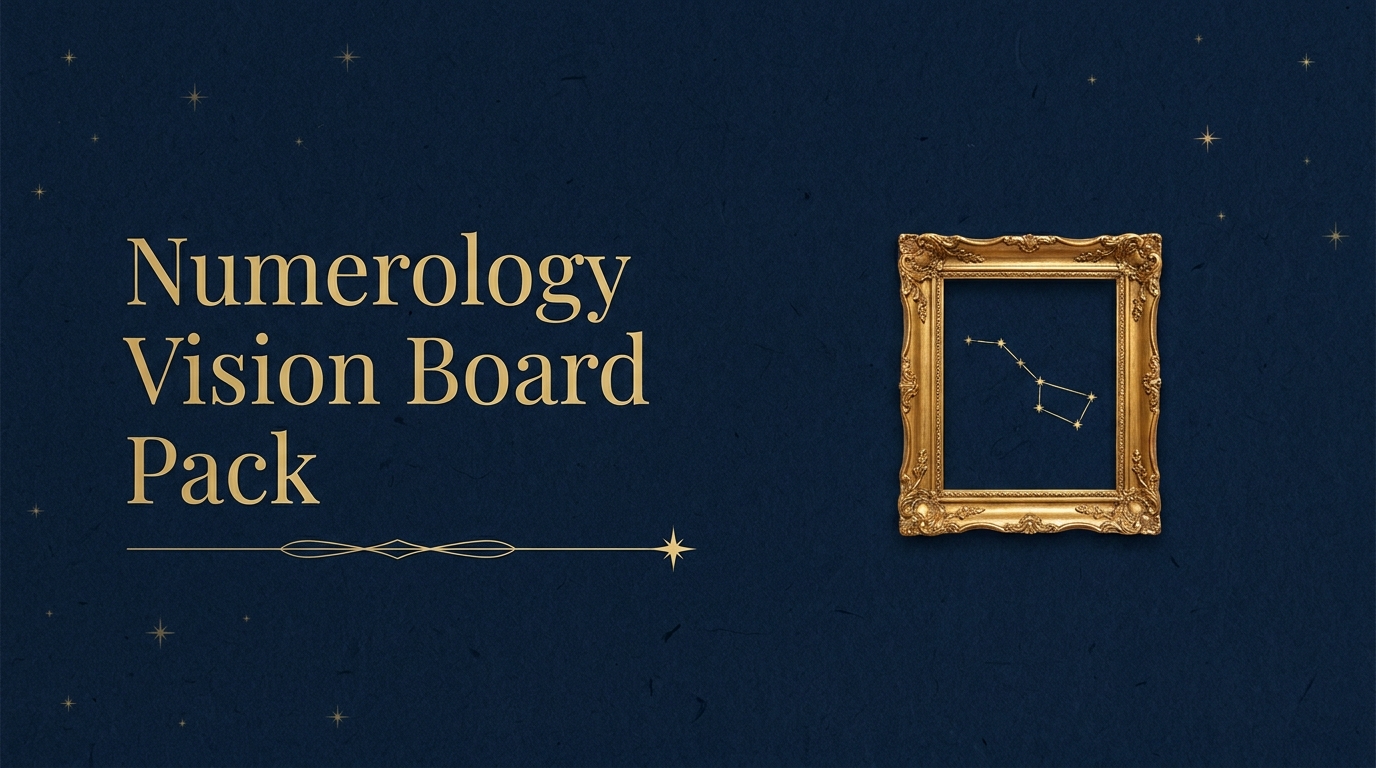 Numerology Vision Board Pack