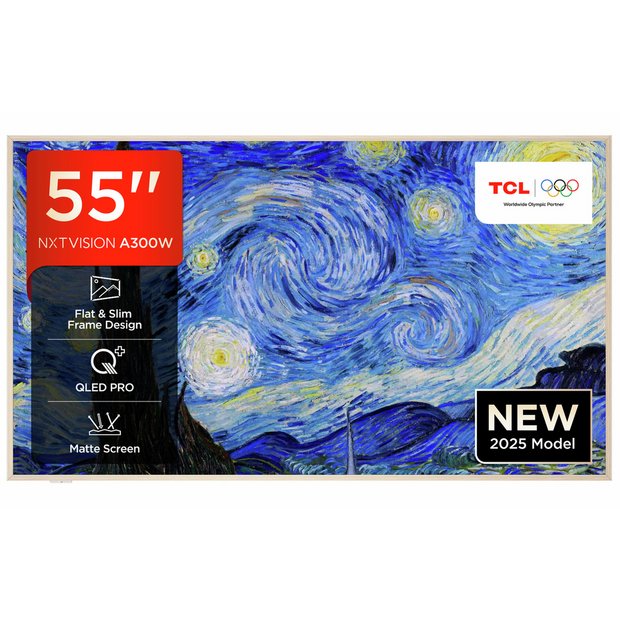 TCL NXTVISION 55Inch 55A300W Smart 4K UHD HDR QLED TV