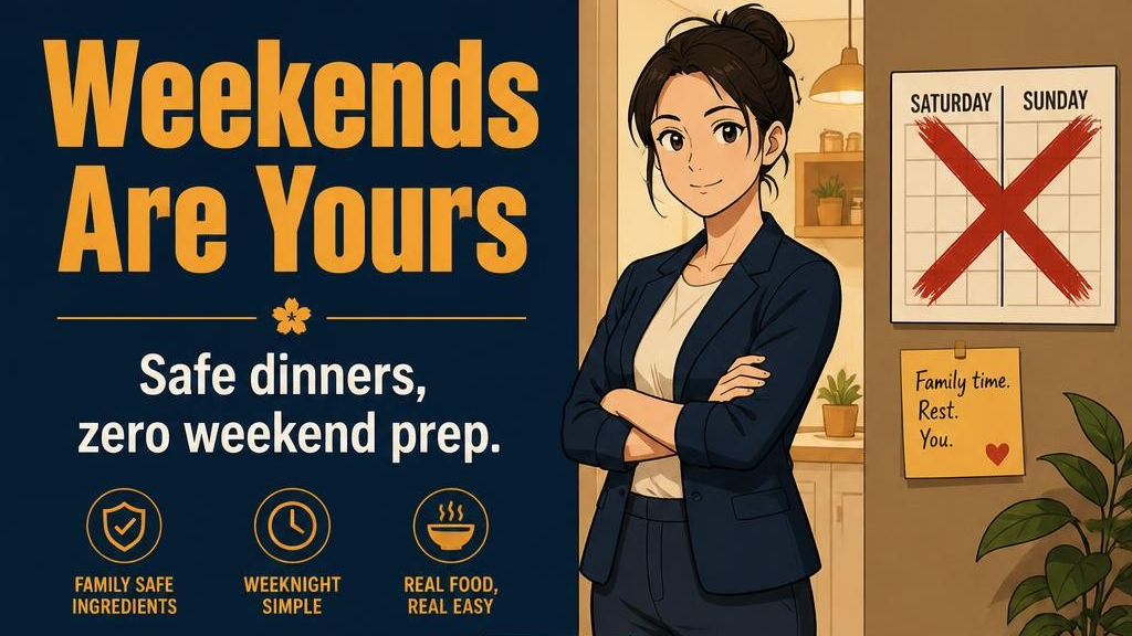 Working Parents Serving Safe Dinners Without Weekend Cooking