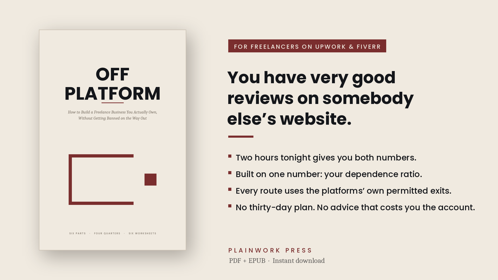 Off Platform — Build a freelance business you actually own