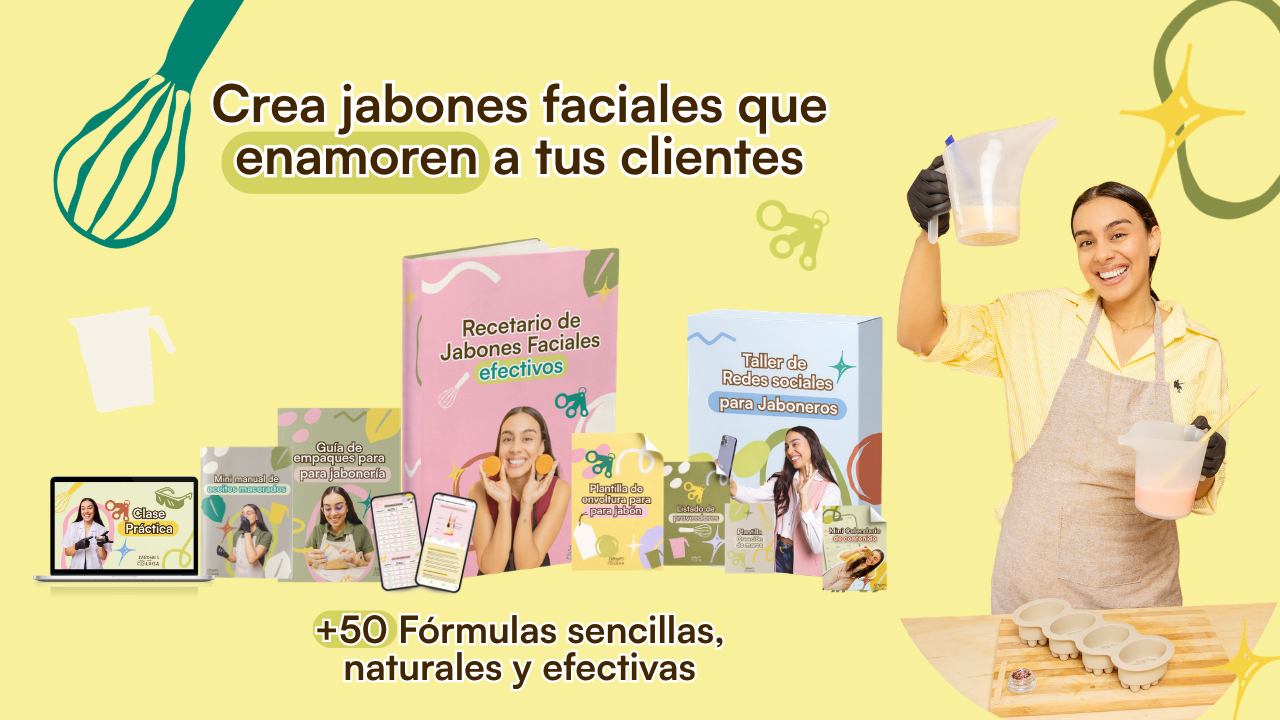 Recetario de jabones faciales efectivos