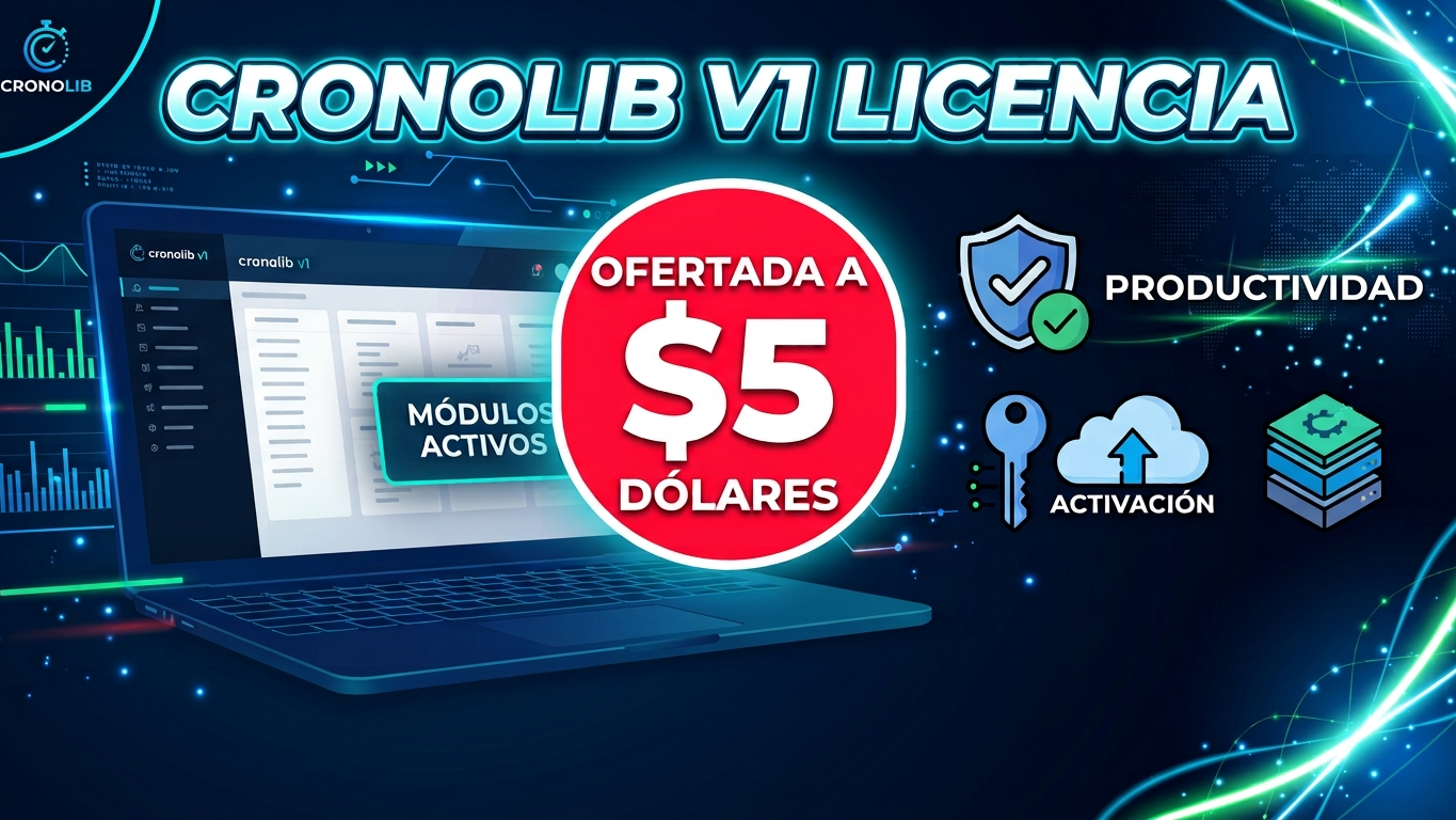 CRONOLIB V1 LICENCIA OFERTADA