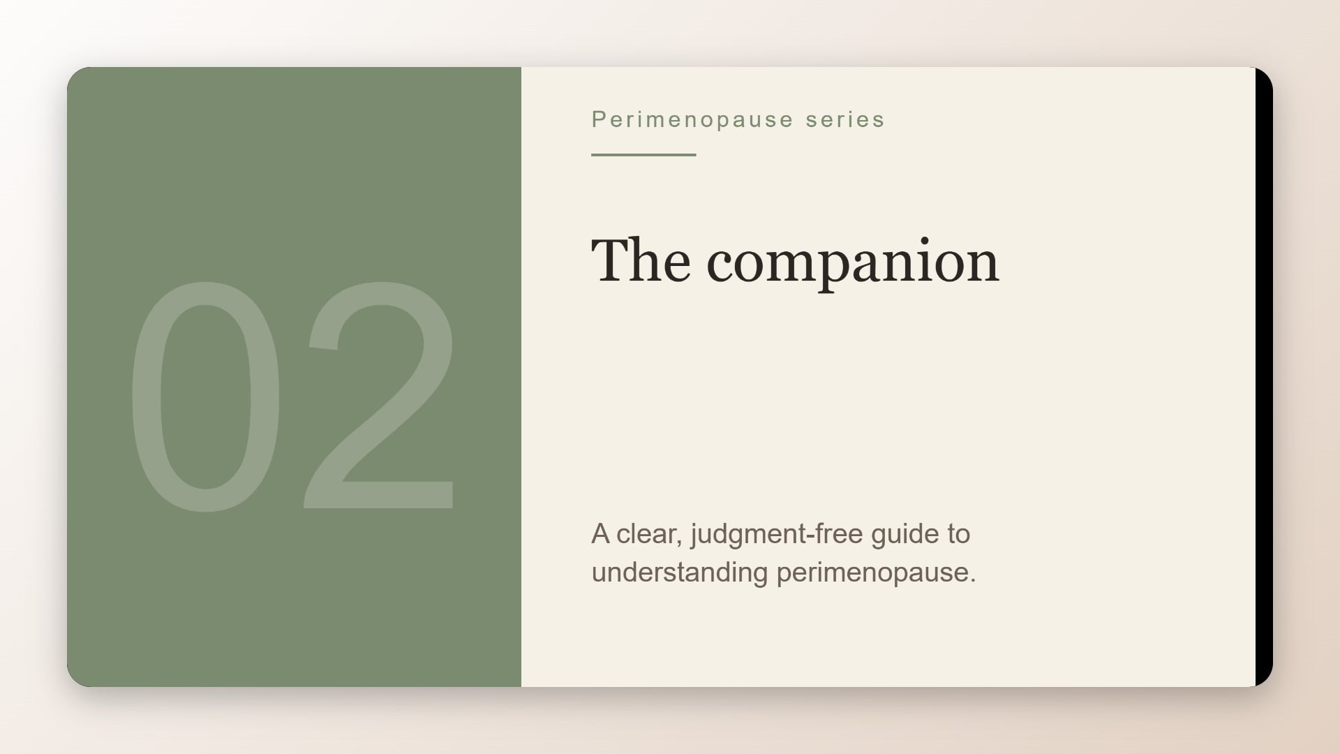 The Perimenopause - Companion
