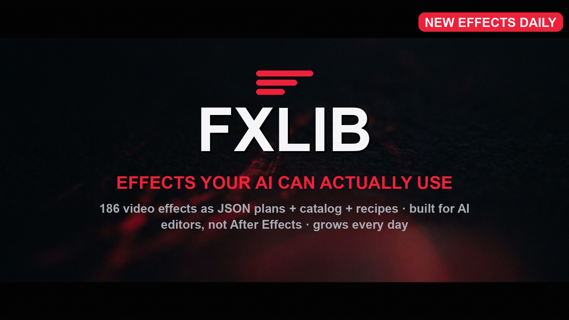FXLIB — Video Effects Your AI Can Actually Use