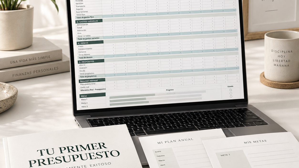 Plantilla de Excel para Presupuesto Anual