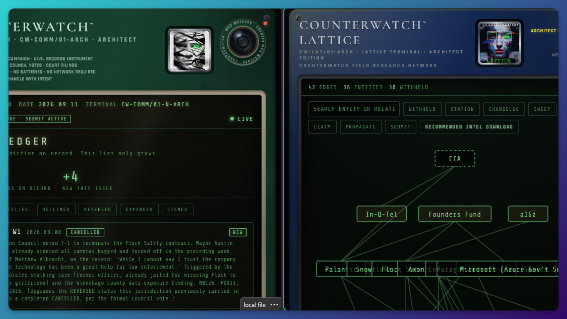 CounterWatch™ The Architect Terminal Bundle — Night Ops Edition
