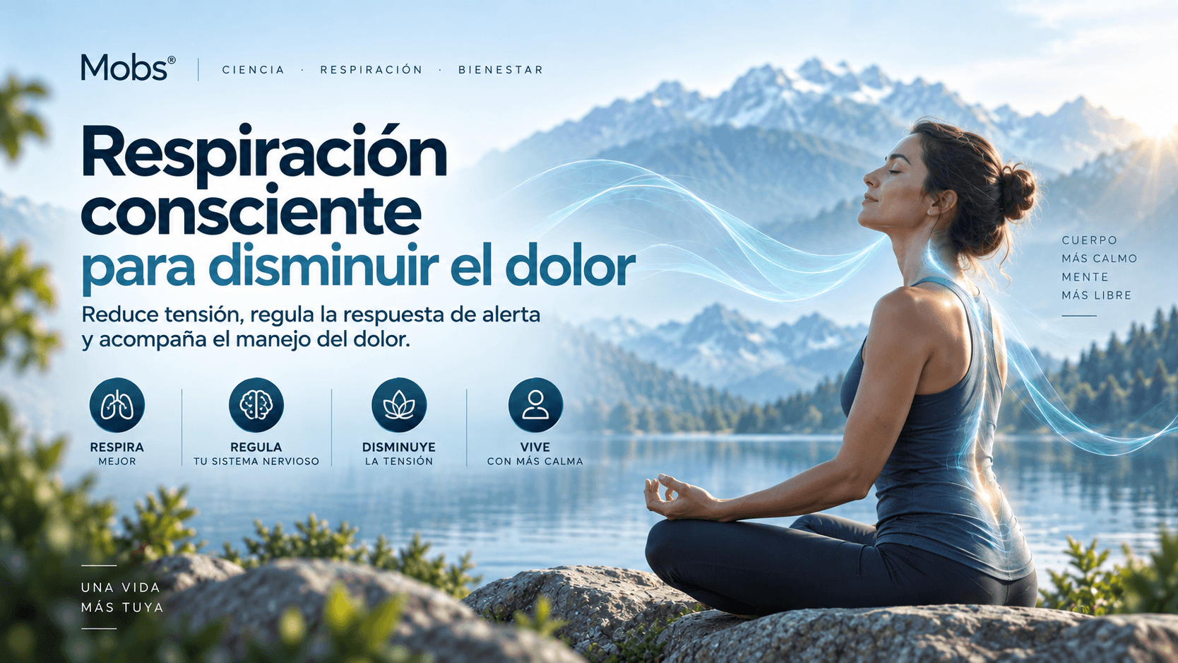 Respiración consciente para disminuir el dolor