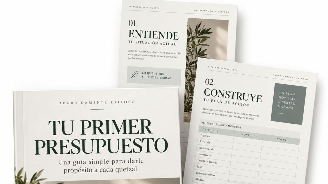 Tu Primer Presupuesto (Guía PDF + Plantilla Excel Editable)