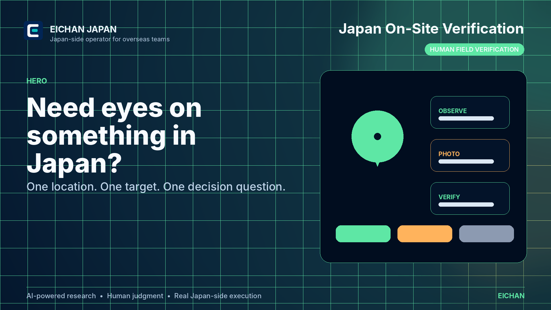 Japan On-Site Verification