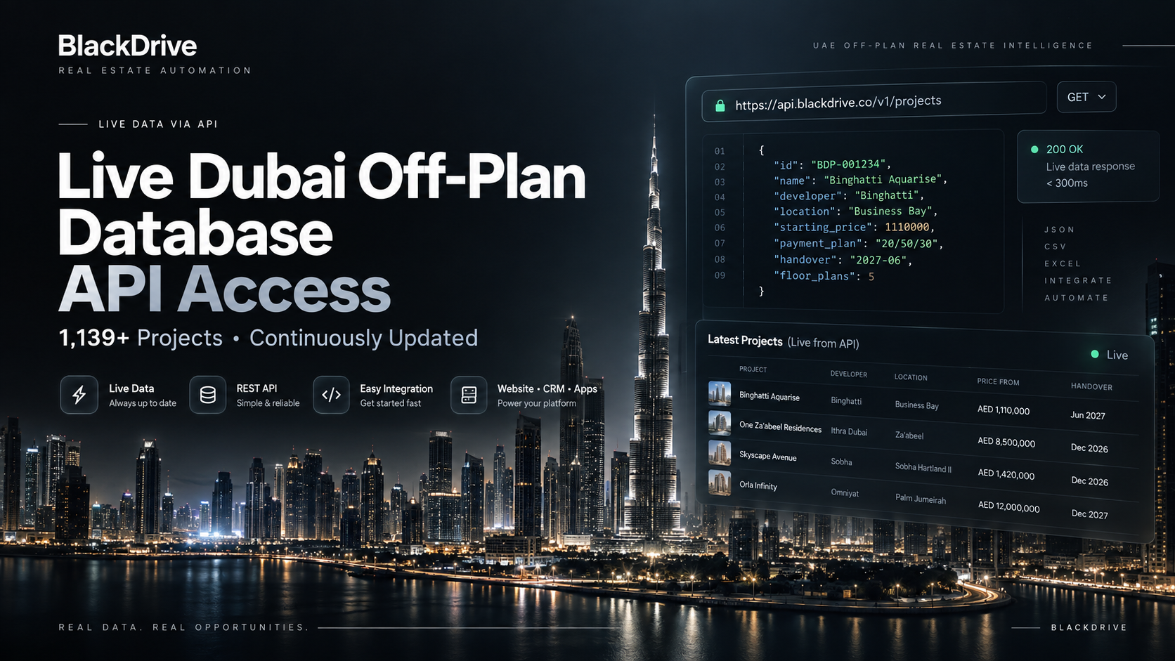 UAE Off-Plan Live API