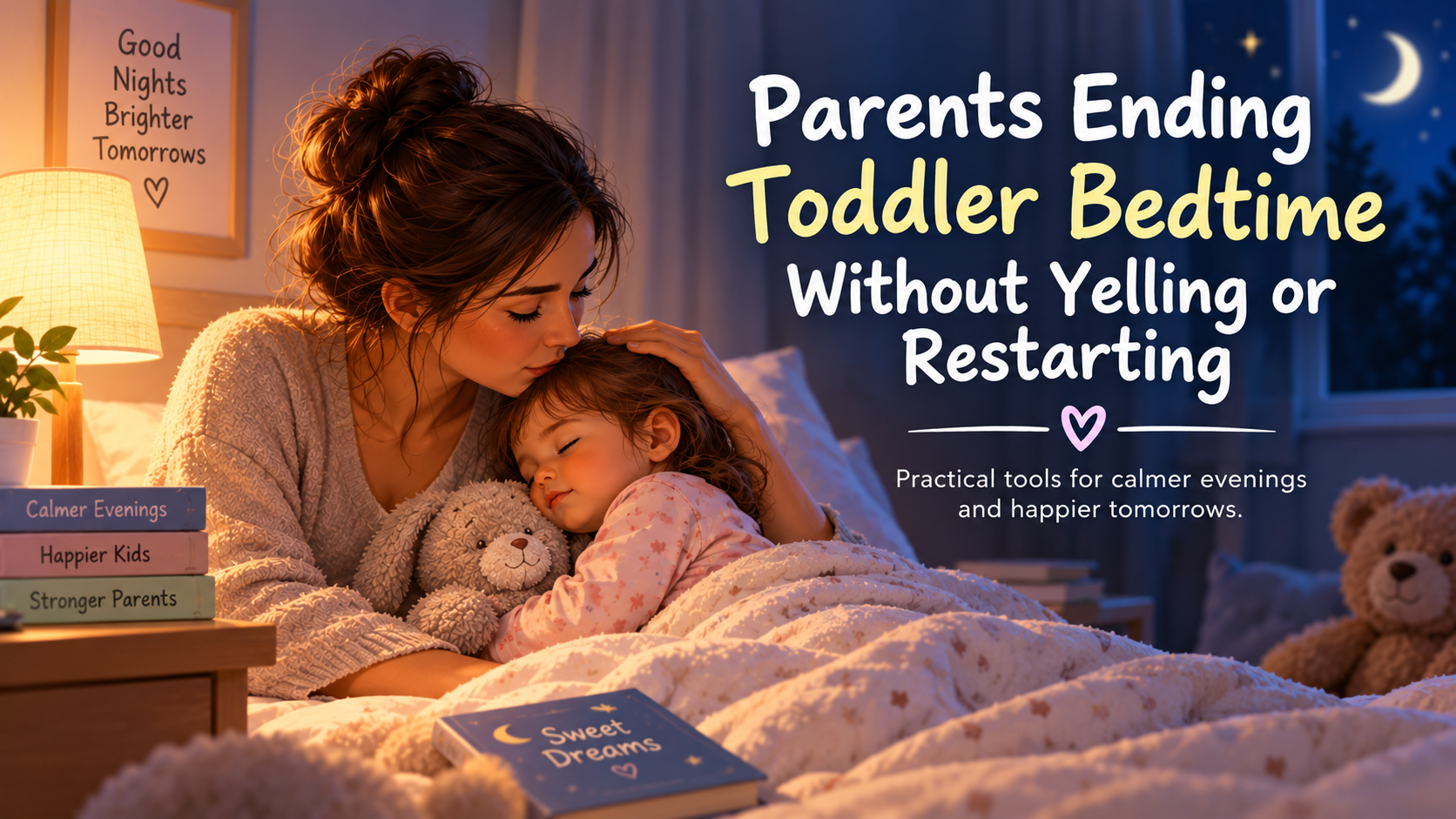 Parents Ending Toddler Bedtime Without Yelling or Restarting