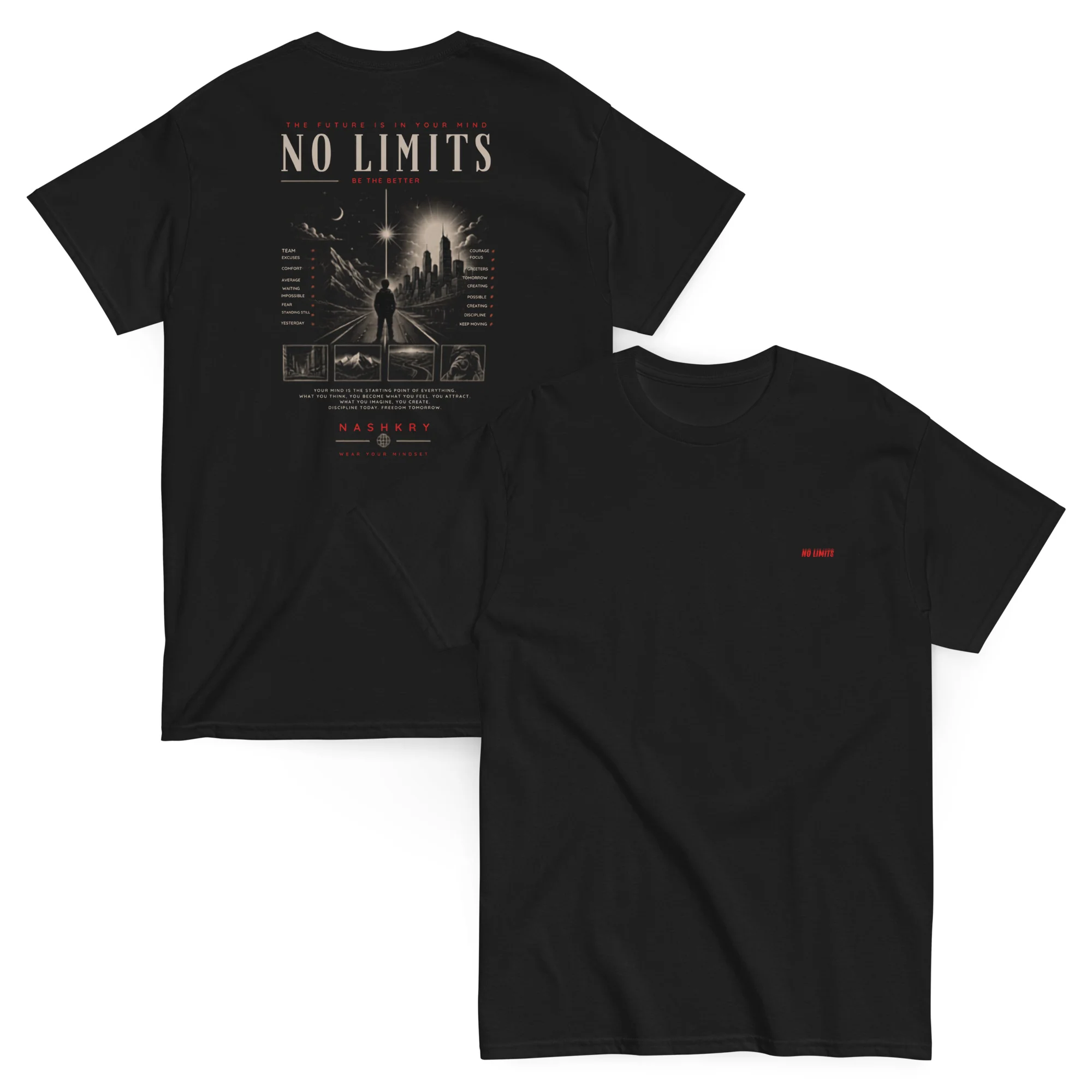 Nashkry "No Limits" City Skyline Tee