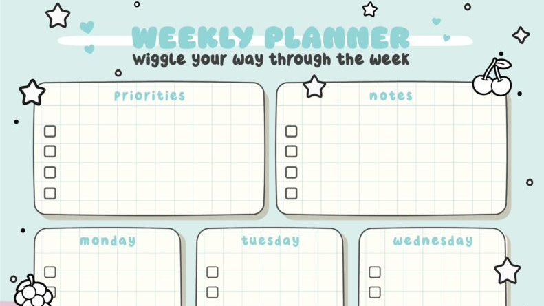 Aesthetic Weekly Planner 