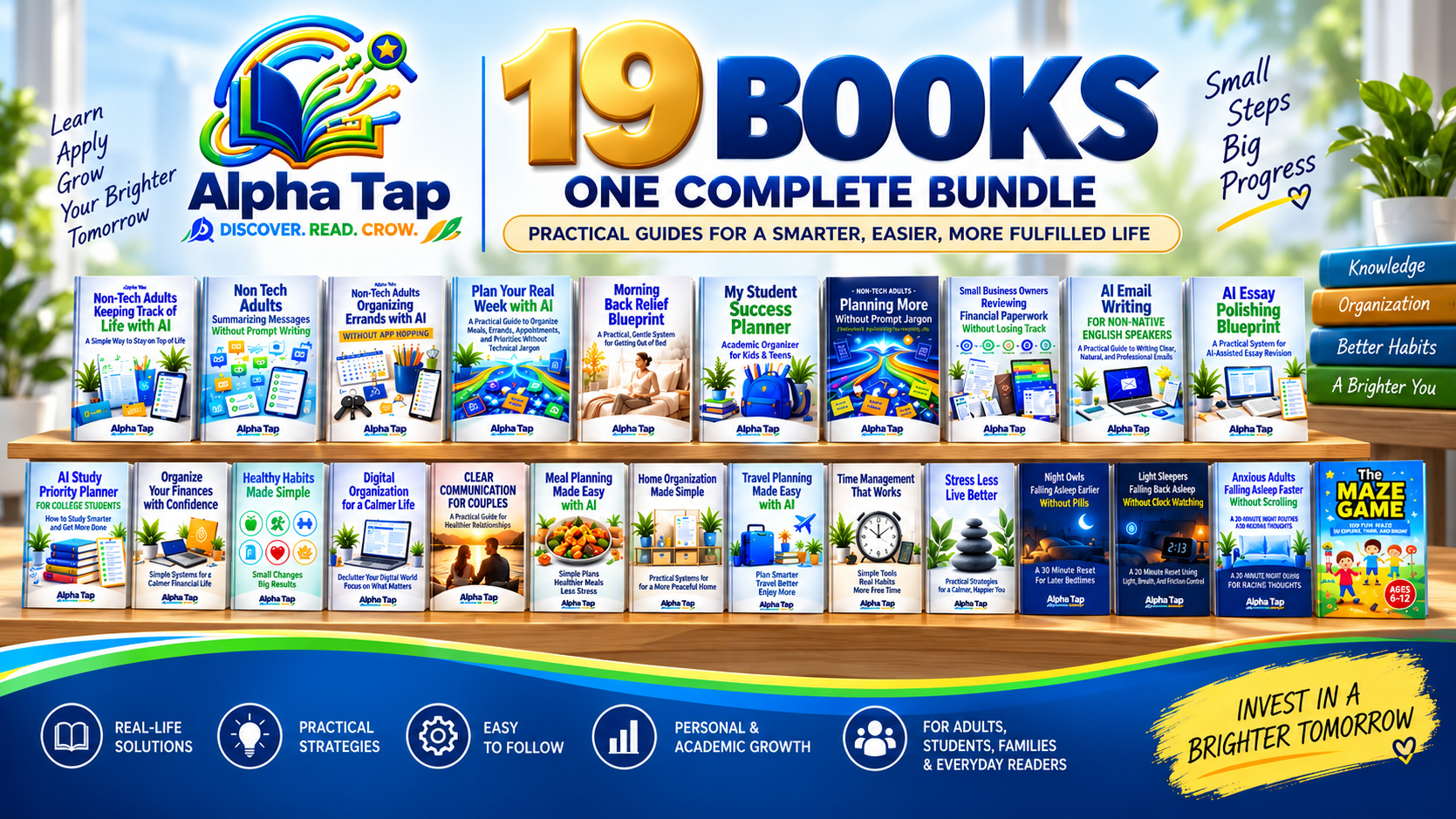 Alpha Tap 19-Book Ultimate Bundle | AI, Study & Productivity