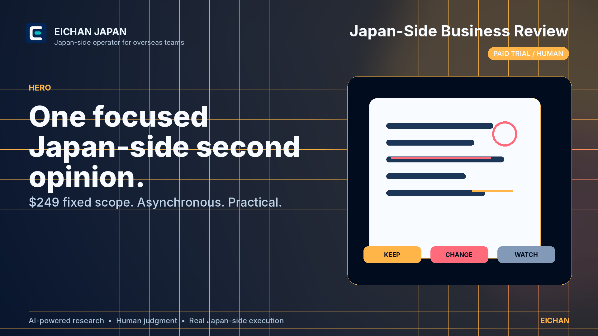 Japan-Side Business Review