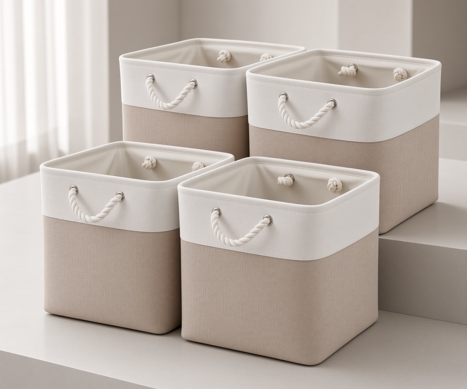 Linen Fabric Cube