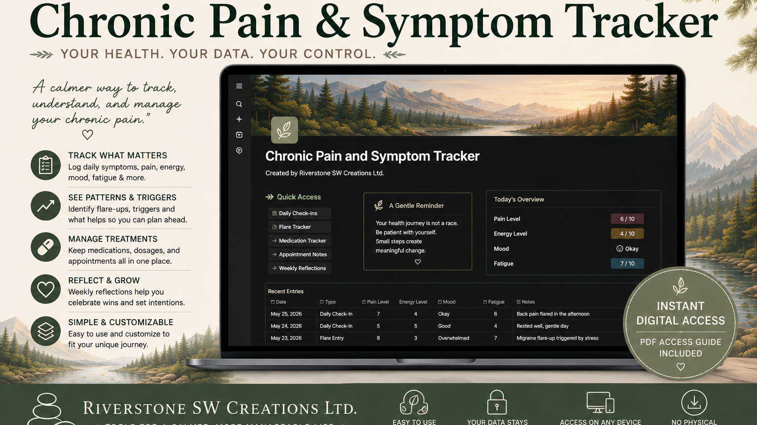 Chronic Pain and Symptom Tracker
