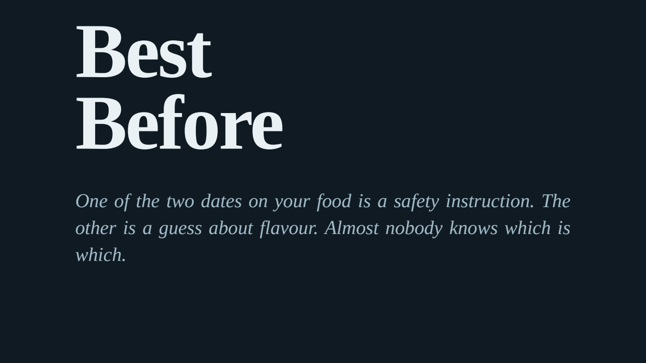 Best Before