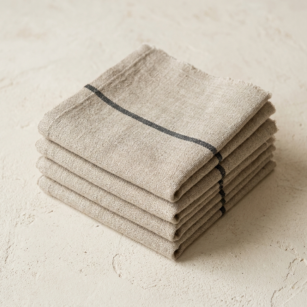 Stripe Linen Napkin Set