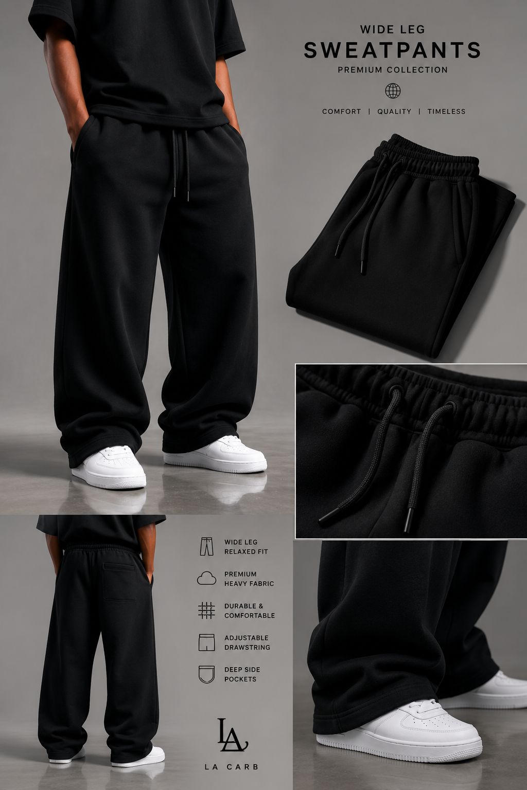 Wide Leg Sweatpants