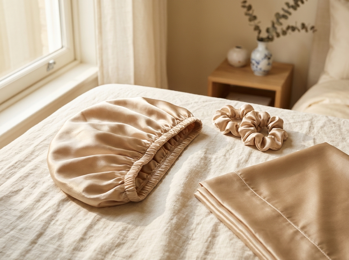 Champagne Satin Sleep Set